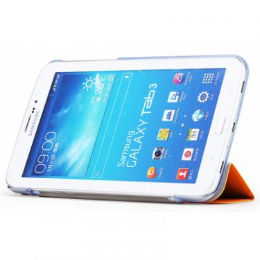 Чехол для планшета Rock Samsung Galaxy Tab3 7" new elegant series orange Фото 6