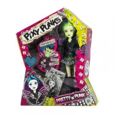Кукла Funville Pixie Punks с браслетом для девочки, с зелеными во Фото