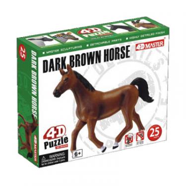 Пазл 4D Master Темно-коричневая лошадь Фото