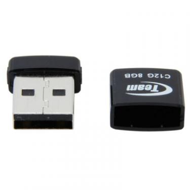 USB флеш накопитель Team 8GB C12G Black USB 2.0 Фото 3