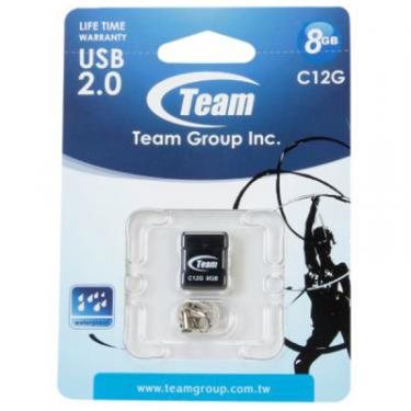 USB флеш накопитель Team 8GB C12G Black USB 2.0 Фото 4