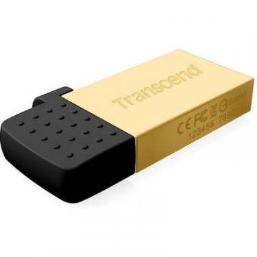 USB флеш накопитель Transcend 32GB On-The-Go Gold USB 2.0 Фото 1