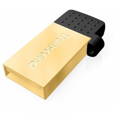 USB флеш накопитель Transcend 32GB On-The-Go Gold USB 2.0 Фото 2