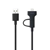 Дата кабель Ozaki USB 3.0 AM to Micro 5P&Lightning 1.0m Фото