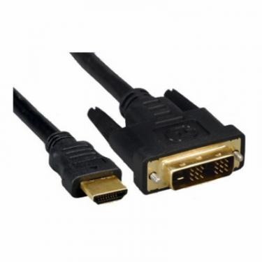 Кабель мультимедийный Cablexpert HDMI to DVI 18+1pin M, 0.5m Фото 1