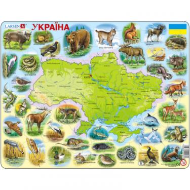 Пазл Larsen Карта Украины - животный мир Фото