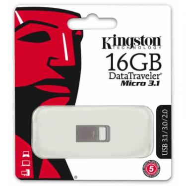 USB флеш накопитель Kingston 16Gb DT Micro USB 3.1 Фото 2