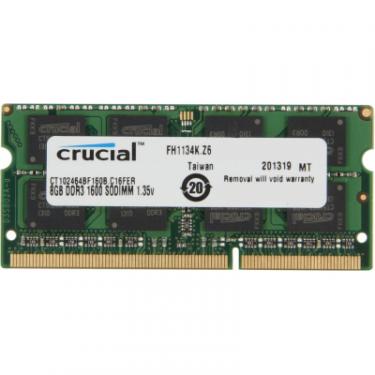 Модуль памяти для ноутбука Micron SoDIMM DDR3L 8GB 1600 MHz Фото