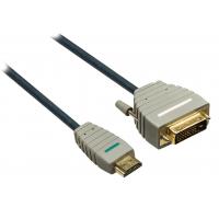 Кабель мультимедийный Bandridge HDMI to DVI 24+1pin M, 2.0m Фото 1