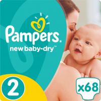 Подгузники Pampers New Baby-Dry Mini Размер 2 (3-6 кг), 68 шт Фото