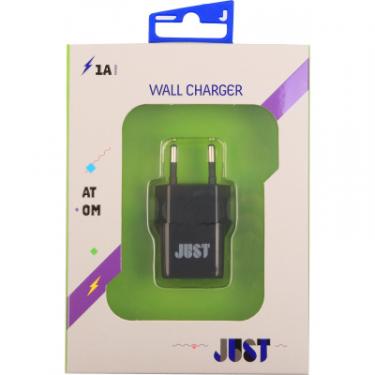 Зарядное устройство Just Atom USB Wall Charger (1A/5W, 1*USB) Фото 3
