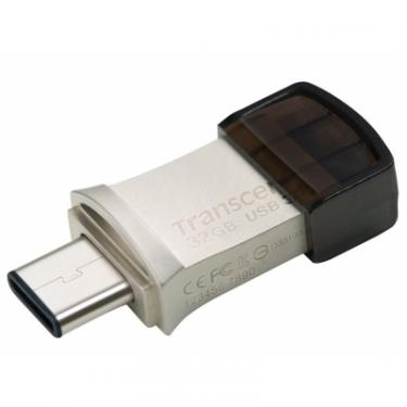 USB флеш накопитель Transcend 32GB JetFlash 890S Silver USB 3.1 Фото 2