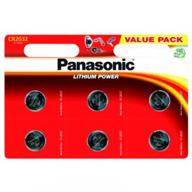 Батарейка Panasonic CR 2032 Lithium * 6 Фото