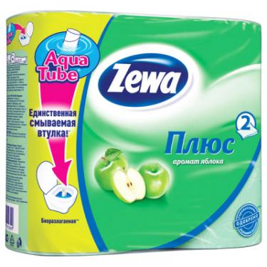 Туалетная бумага Zewa Plus 2-слойная Яблоко Зеленая 4 шт Фото