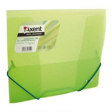Папка на резинках Axent В5, transparent, green Фото