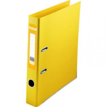 Папка - регистратор Buromax А4 double sided, 50мм, PP, yellow, built-up Фото