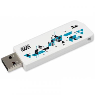 USB флеш накопитель Goodram 8GB Cl!ck White USB 2.0 Фото 3