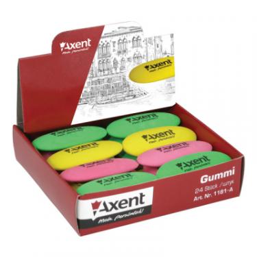 Ластик Axent soft, oval, color assortment (display) Фото 1