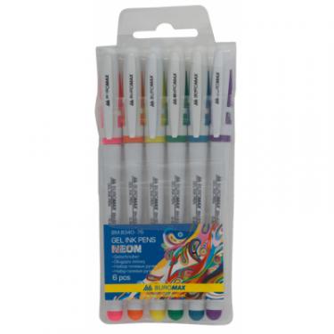 Ручка гелевая Buromax NEON SET*6 colors Фото