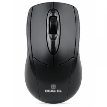 Мышка REAL-EL RM-207, USB, black Фото 2