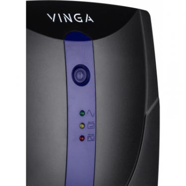 Источник бесперебойного питания Vinga LED 600VA plastic case Фото 3