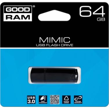 USB флеш накопитель Goodram 64GB UMM3 Mimic Black USB 3.0 Фото 3
