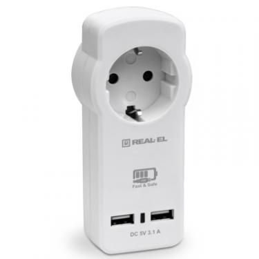Зарядное устройство REAL-EL 2*USB 15W Фото