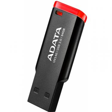 USB флеш накопитель ADATA 64GB UV140 Black-Red USB 3.0 Фото 1