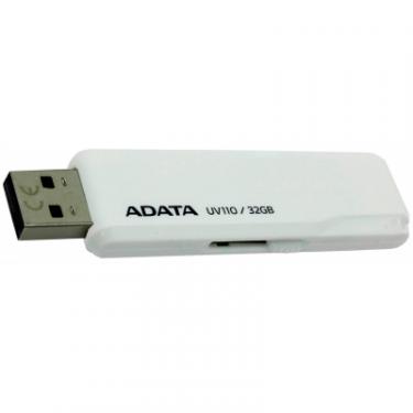 USB флеш накопитель ADATA 32GB UV110 White USB 2.0 Фото 2
