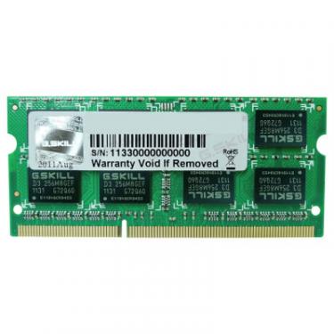 Модуль памяти для ноутбука G.Skill SoDIMM DDR3L 4GB 1333 MHz Фото
