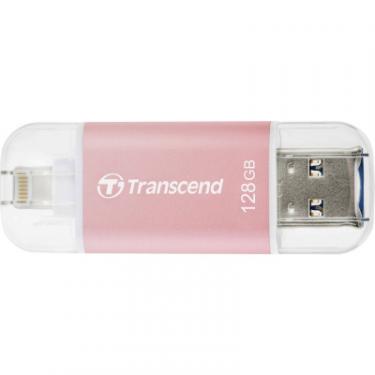 USB флеш накопитель Transcend 128GB JetDrive Go 300 Rose Gold USB 3.1/Lightning Фото