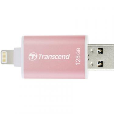 USB флеш накопитель Transcend 128GB JetDrive Go 300 Rose Gold USB 3.1/Lightning Фото 3