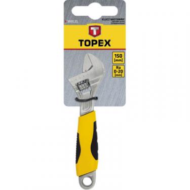 Ключ Topex разводной 250 мм диапазон 0-31 мм Фото 1
