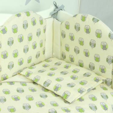 Детский постельный набор Верес Оwls cream-green 6 ед. Фото 1