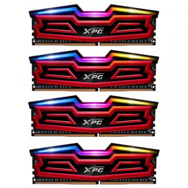 Модуль памяти для компьютера ADATA DDR4 64GB (4x16GB) 3200 MHz XPG Spectrix D40 Red Фото