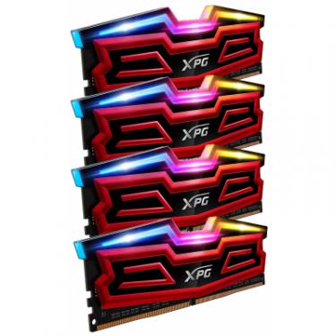 Модуль памяти для компьютера ADATA DDR4 64GB (4x16GB) 3200 MHz XPG Spectrix D40 Red Фото 1