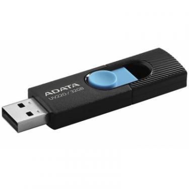 USB флеш накопитель ADATA 32GB UV220 Black/Blue USB 2.0 Фото 1