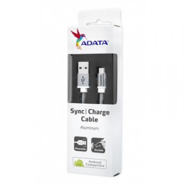 Дата кабель ADATA USB 2.0 AM to Micro 5P 1.0m Silver Фото 3