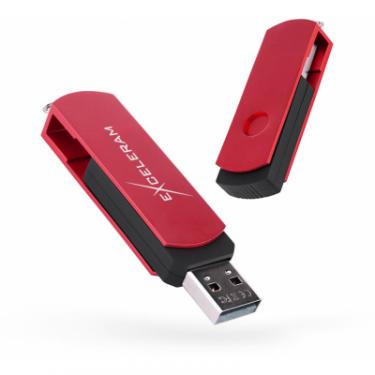 USB флеш накопитель eXceleram 16GB P2 Series Red/Black USB 2.0 Фото