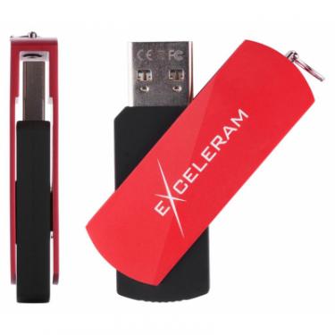 USB флеш накопитель eXceleram 16GB P2 Series Red/Black USB 2.0 Фото 3