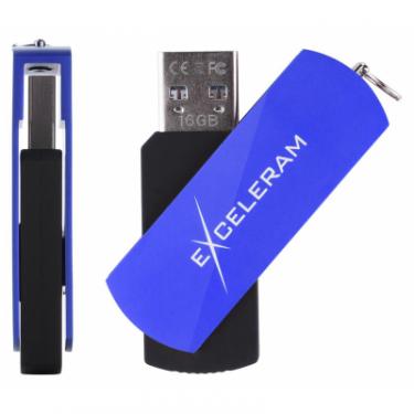 USB флеш накопитель eXceleram 32GB P2 Series Blue/Black USB 3.1 Gen 1 Фото 3