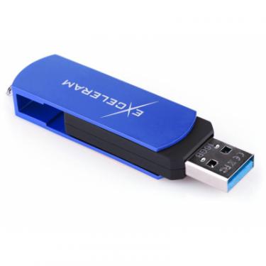 USB флеш накопитель eXceleram 32GB P2 Series Blue/Black USB 3.1 Gen 1 Фото 4