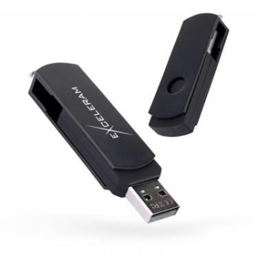 USB флеш накопитель eXceleram 64GB P2 Series Black/Black USB 2.0 Фото