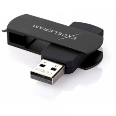 USB флеш накопитель eXceleram 64GB P2 Series Black/Black USB 2.0 Фото 1
