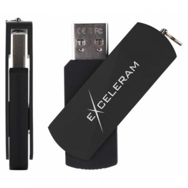 USB флеш накопитель eXceleram 64GB P2 Series Black/Black USB 2.0 Фото 3