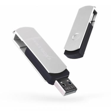 USB флеш накопитель eXceleram 16GB P2 Series Silver/Black USB 2.0 Фото