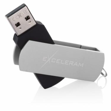USB флеш накопитель eXceleram 16GB P2 Series Silver/Black USB 2.0 Фото 2