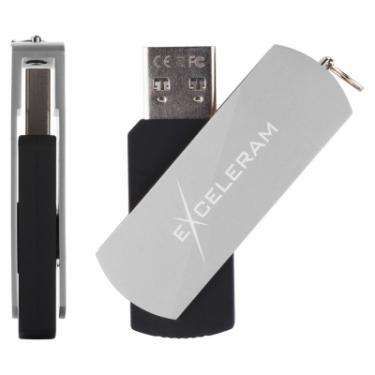 USB флеш накопитель eXceleram 16GB P2 Series Silver/Black USB 2.0 Фото 3