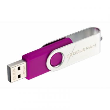 USB флеш накопитель eXceleram 16GB P1 Series Silver/Purple USB 2.0 Фото 4