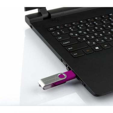 USB флеш накопитель eXceleram 16GB P1 Series Silver/Purple USB 2.0 Фото 6